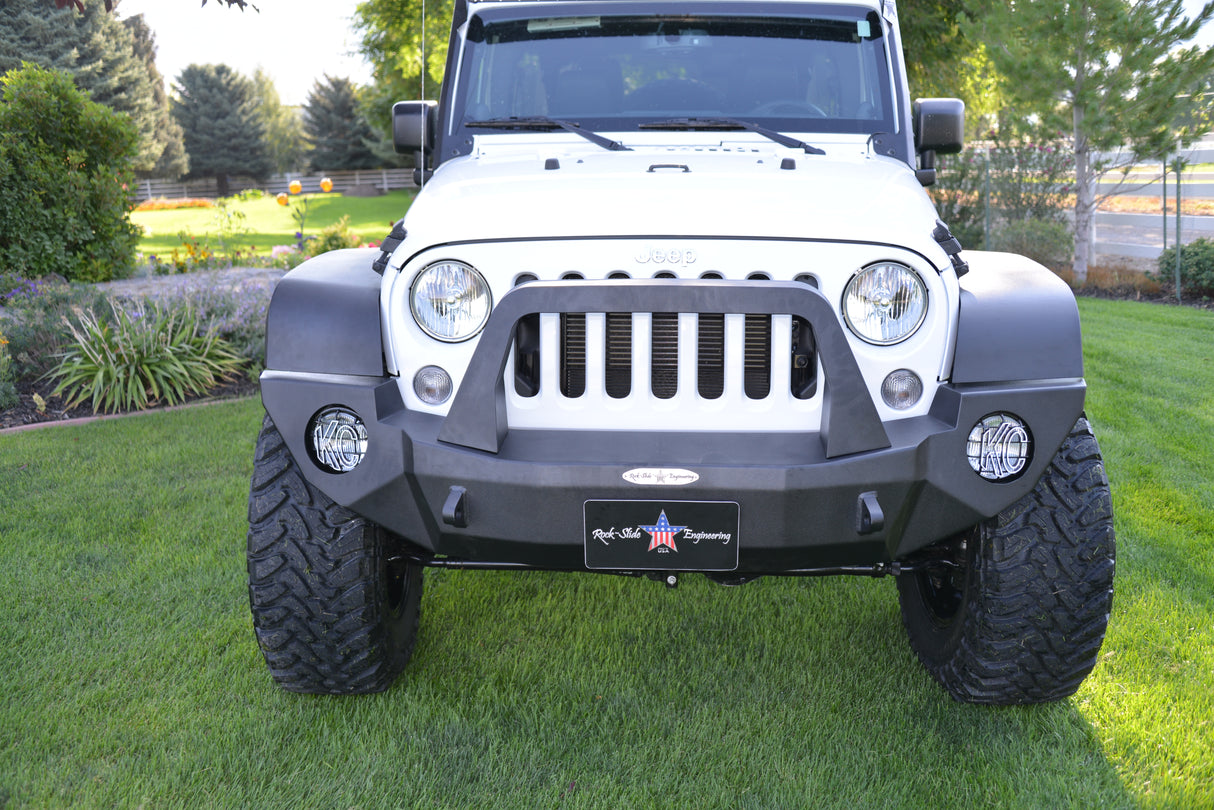 Rock-Slide Engineering FB-F-103-JK RIGID FULL FRONT BUMPER / WITH BULLBAR / NO WINCH PLATE