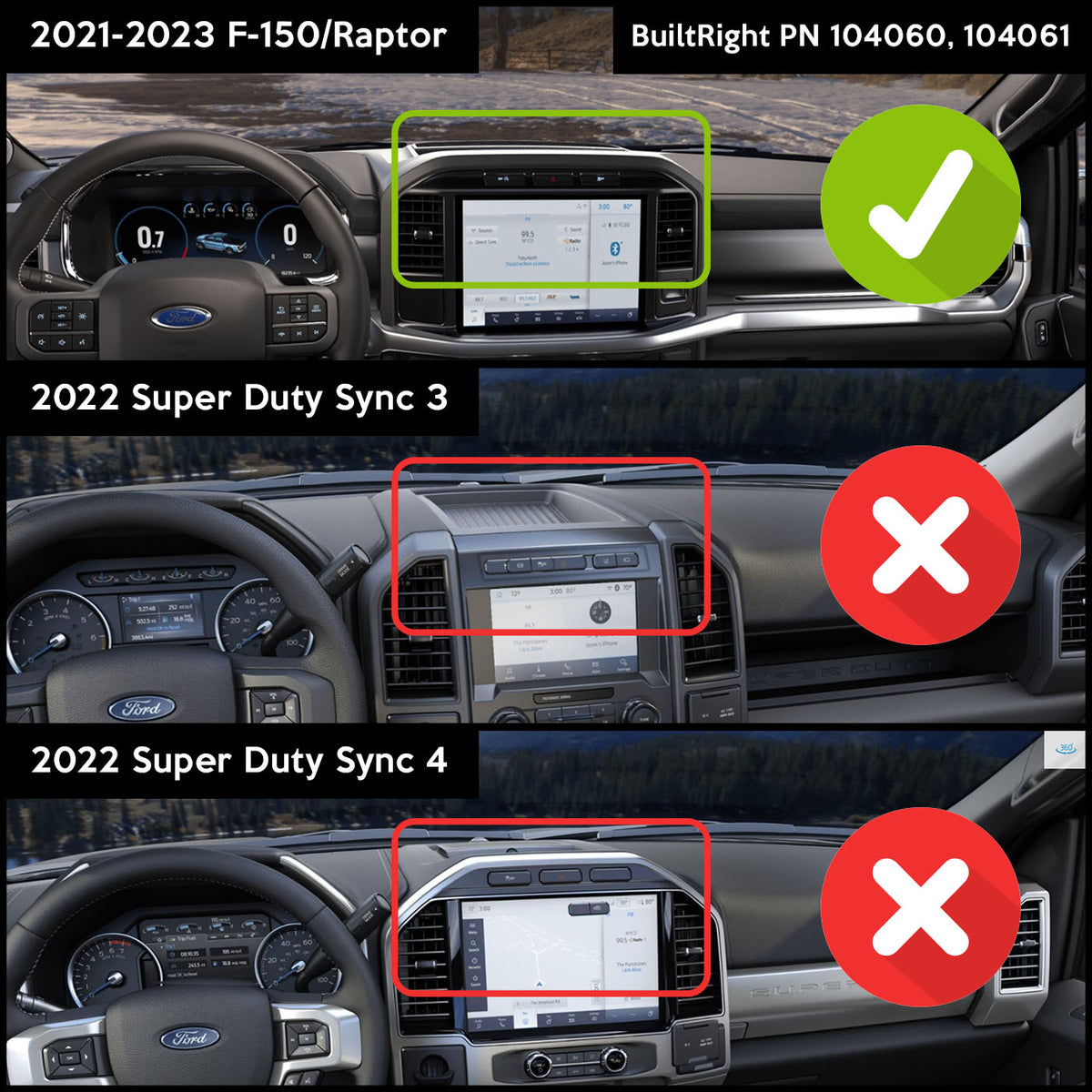Dash Mount (Standard and PRO) | Ford F-150 & Raptor (2021-2026)