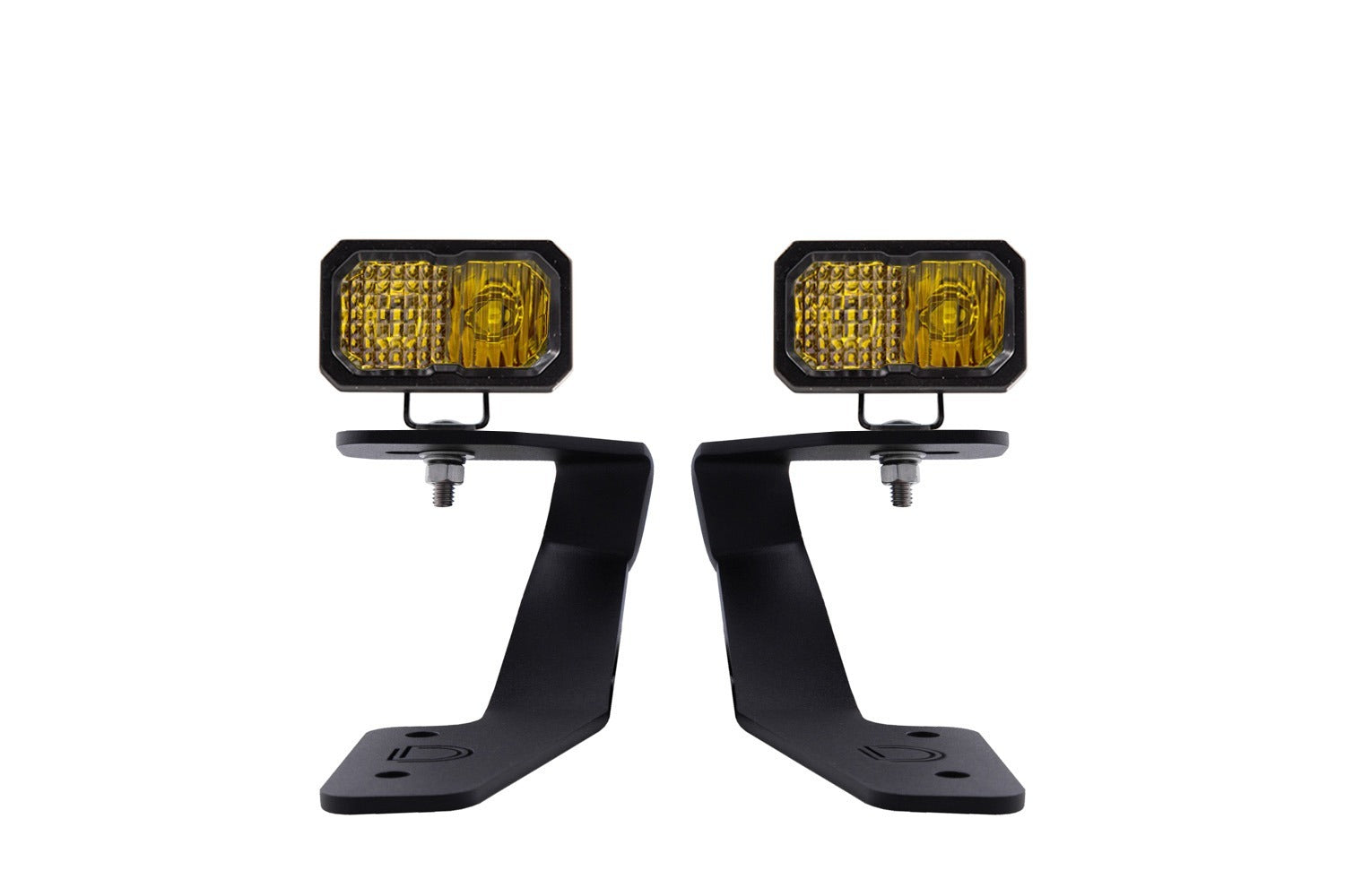 Diode Dynamics DD6565 Allows you to mount two Stage Series 2"?LED Pods above the hood.