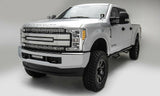 T-Rex Grilles - 1 Pc Laser Cut Pattern Aluminum Torch AL Grille Replacement - Black with brushed aluminum mesh and trim, Includes Universal Wiring Harness - 6315485
