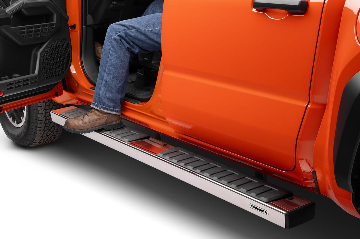 Go Rhino - 6862443280PS - 6" OE Xtreme II Side Steps with Mounting Brackets Kit - Polished Stainless Steel