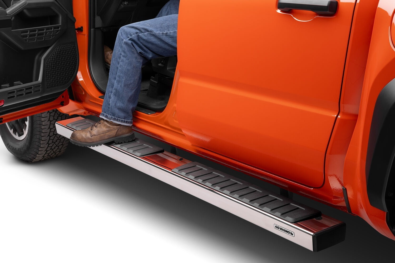 Go Rhino - 6862443280PS - 6" OE Xtreme II Side Steps with Mounting Brackets Kit - Polished Stainless Steel