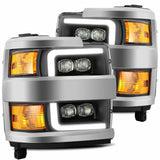 AlphaRex 880227 LED Projector Headlights in Black