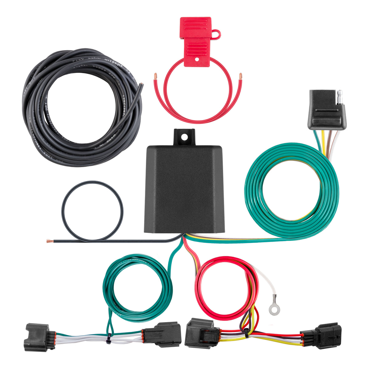 Curt - Custom Wiring Harness, 4-Way Flat Output, Select Nissan Rogue Sport - 56445