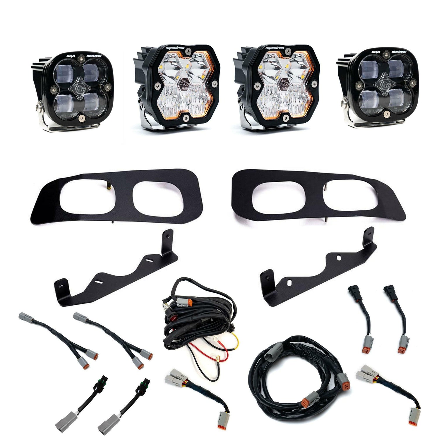 Baja Designs - 44-0031 Squadron 2.0 Sport/Squadron SAE Dual Fog Pocket Light Kit