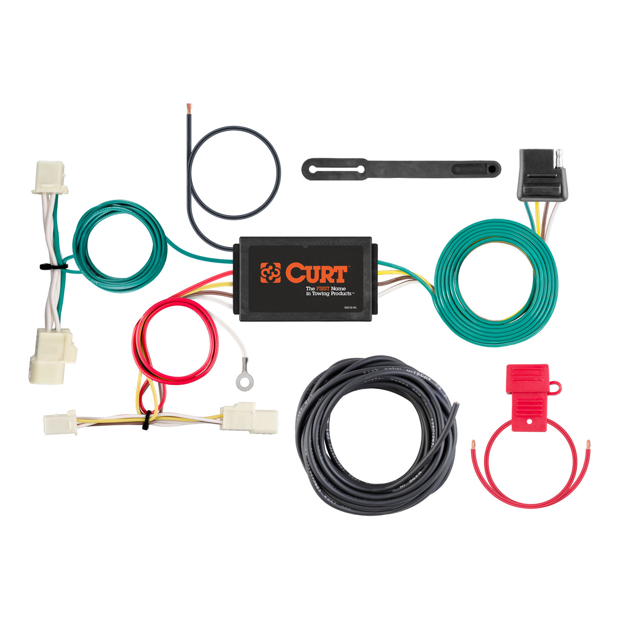 Curt - Custom Wiring Harness, 4-Way Flat Output, Select Hyundai Elantra Sedan Limited - 56316