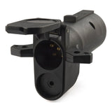 Curt - Adapter with Alarm (7-Way RV Blade to 6-Way Round Trailer, Center Pin Auxiliary) - 57726