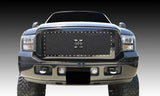 T-Rex Grilles - 3 Pc Large Mesh Mild Steel X-Metal Grille Insert - Side grilles are mesh only - 6715611