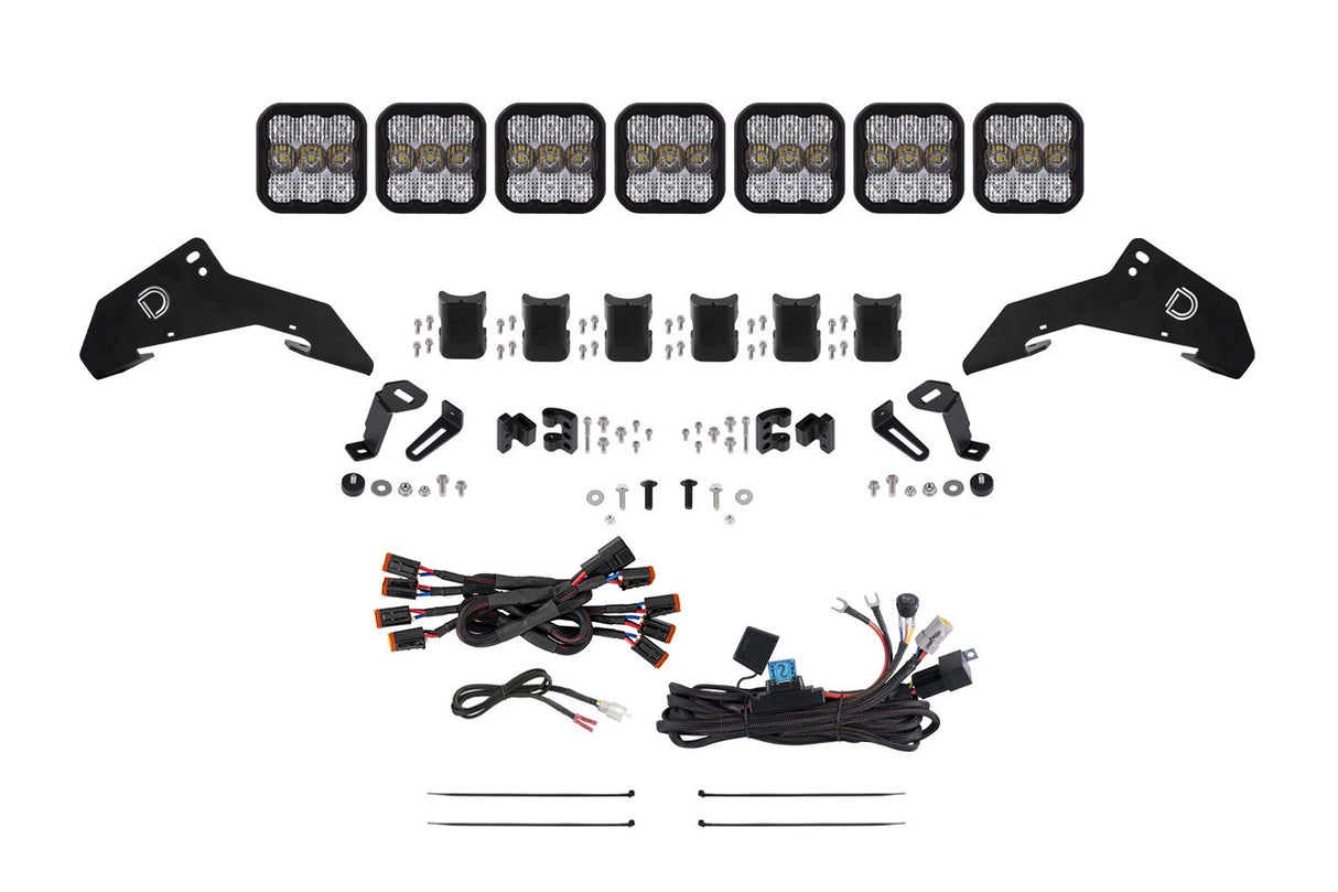 Diode Dynamics - 2019-2024 Honda Talon SS5 Sport CrossLink Roof White Combo Lightbar Kit - DD7917