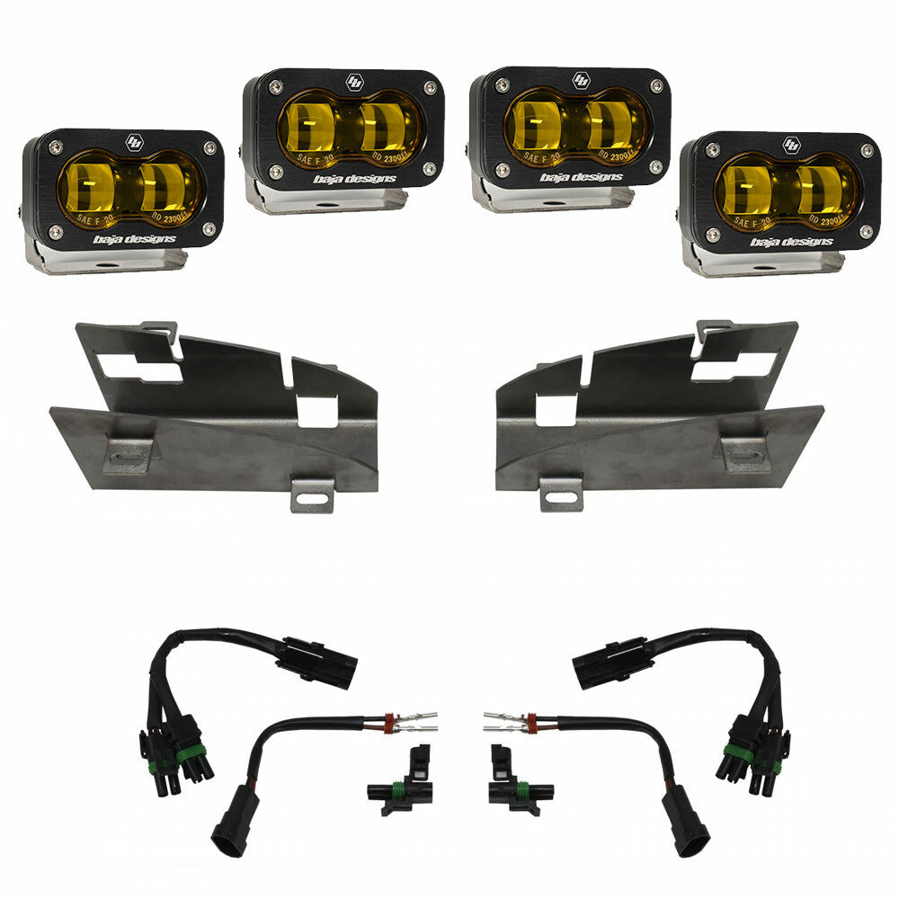 Baja Designs - Baja Designs - 448169 - Dodge/Ram Dual S2 SAE Fog Pocket Light Kit