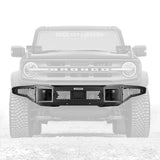 Go Rhino 331400T - Rockline Winch-Ready Front Full Width Bumper For Ford Bronco - Textured Black