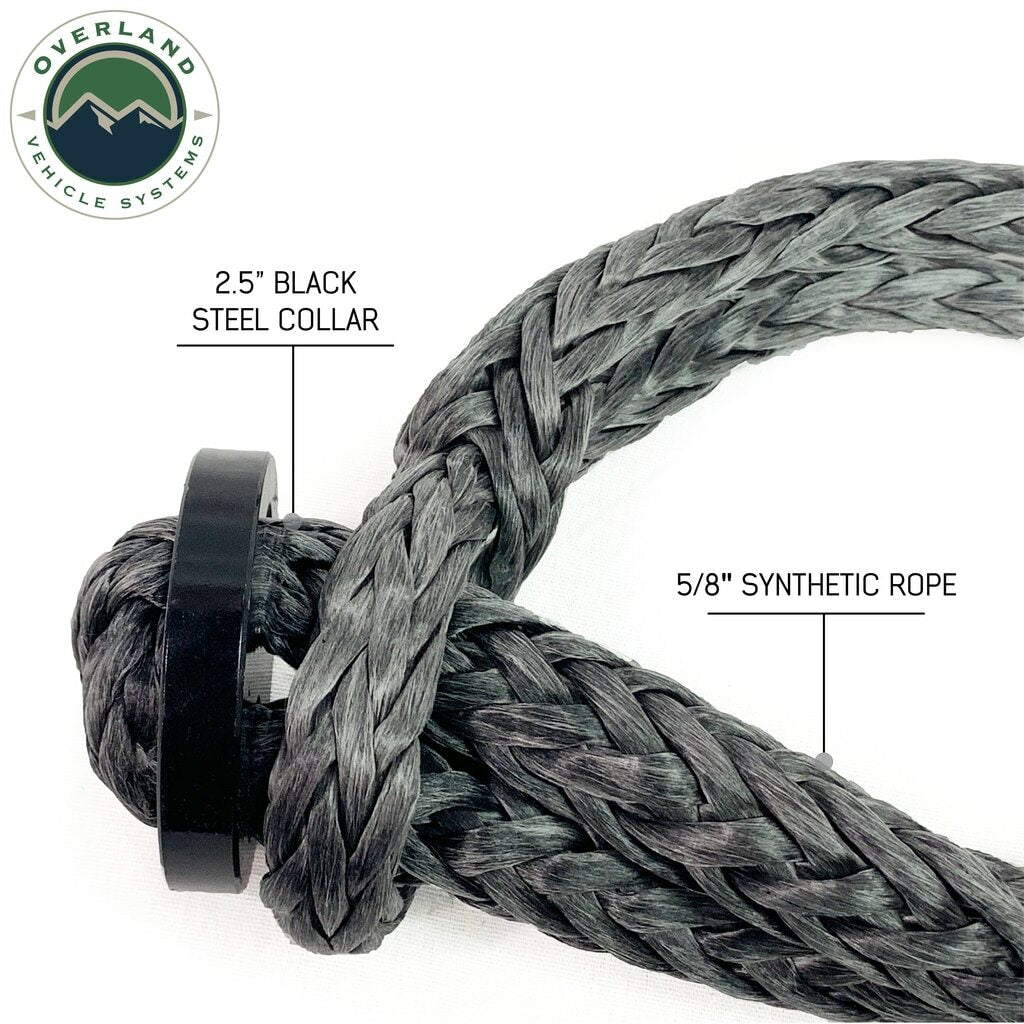 Overland Vehicle Systems - Soft Shackle Recovery 5/8 44,500 lb. With Collar - 19159919