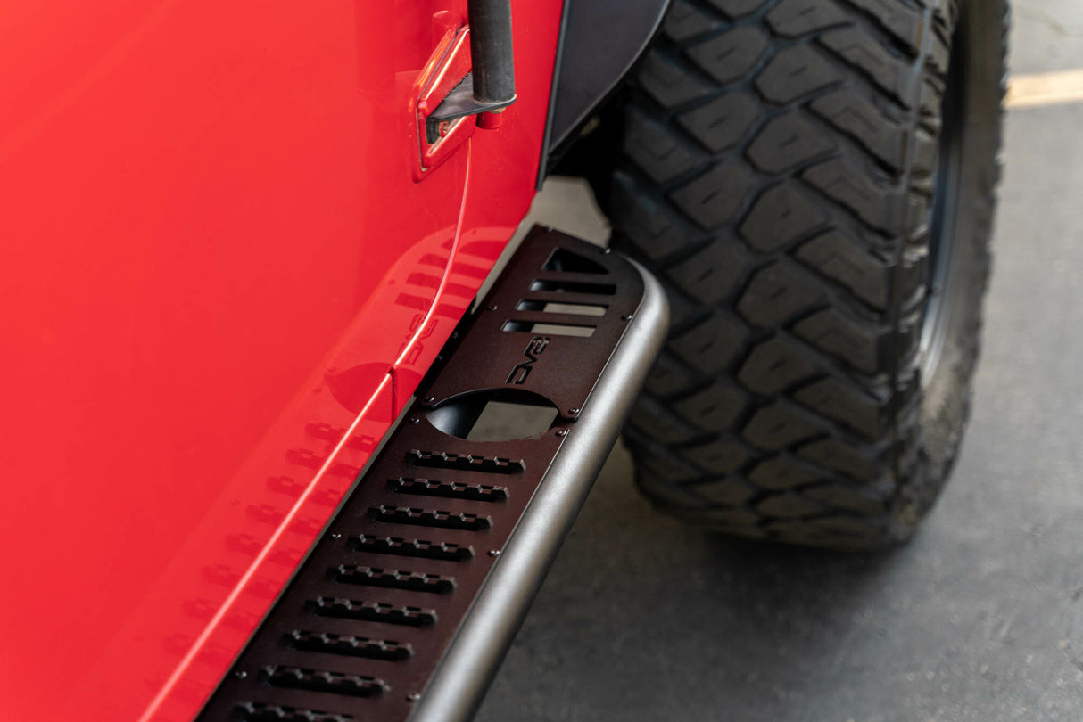 DV8 Offroad - 4-Door Jeep Wrangler JK OE Plus Side Steps - SRJK-08