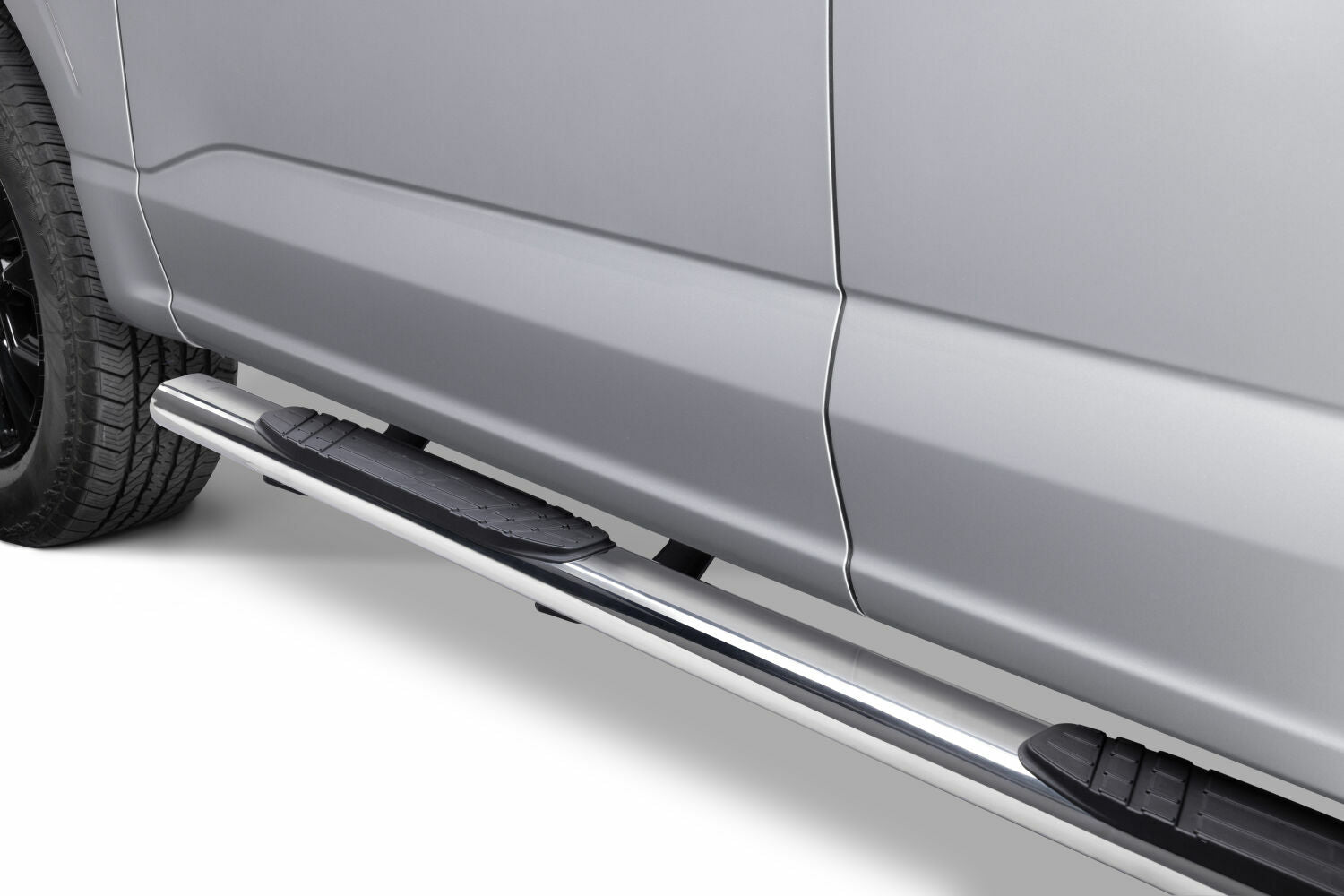 Go Rhino 684415587PS - 4" OE Xtreme SideSteps With Mounting Bracket Kit - Polished Stainless Steel
