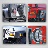 Rugged Ridge - Euro Guard Light Kit; 97-06 Jeep Wrangler TJ - 12495.02