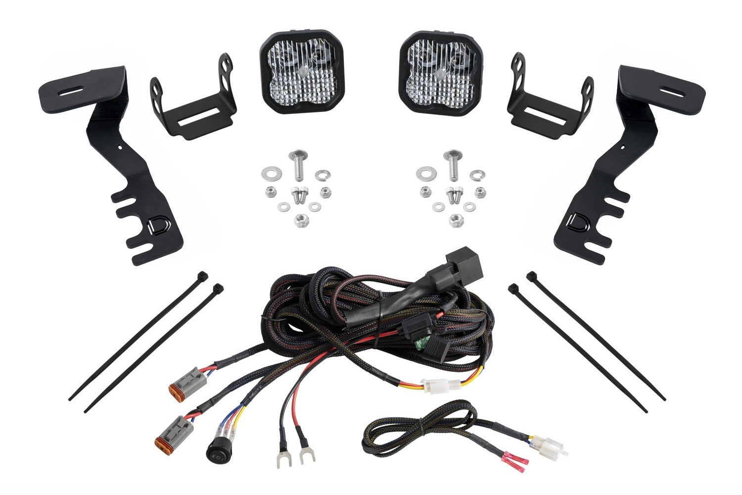 Diode Dynamics - SS3 LED Ditch Light Kit for 2024+ Toyota Tacoma, Pro White Combo - DD7940