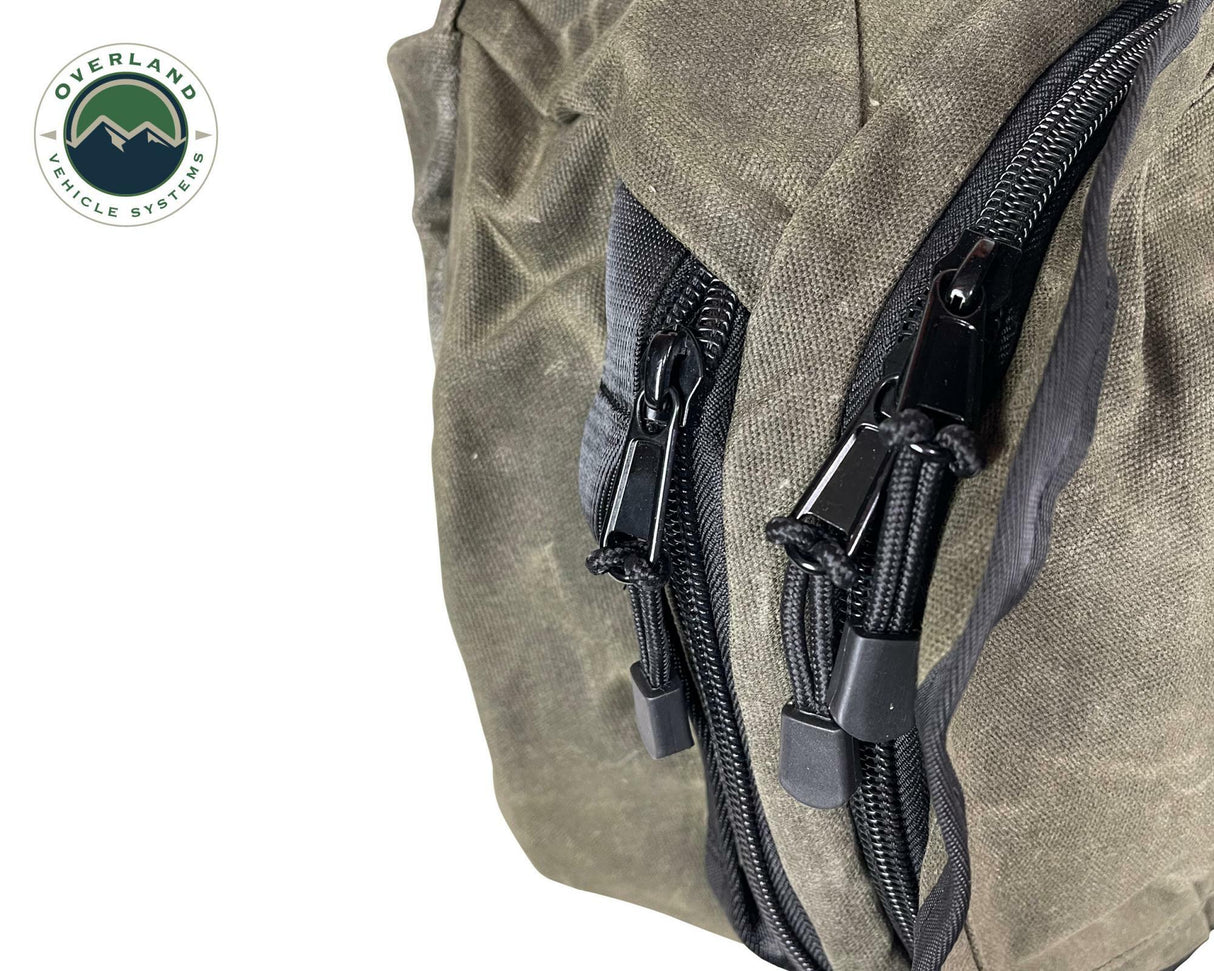 Overland Vehicle Systems - Organize With Wax Canvas Large Duffle Bag - 21029941