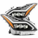 AlphaRex 881982 LED Projector Headlights Plank Style Design Gloss Black
