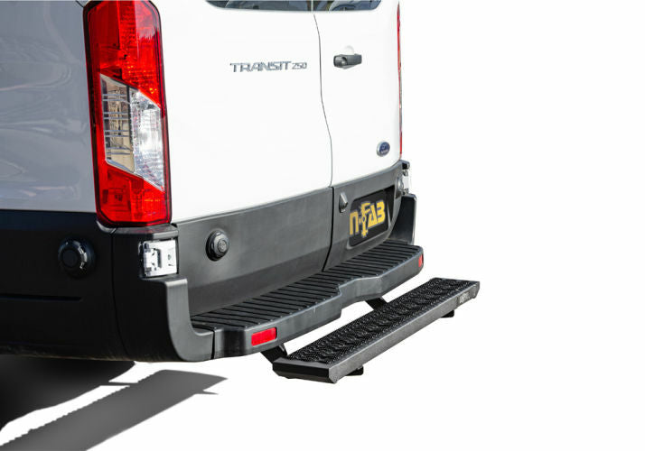 N-Fab - Growler-Rear Door Step-19-21 Transit Van-TX Blk - GFF19VR-TX