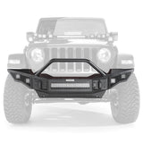 Go Rhino 331201T Rockline Winch-Ready Full Width Bumper With Overrider For Jeep