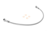 Front Brake Hoses, Stainless Steel; 76-81 Jeep CJ5/CJ7/CJ8