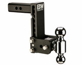 B&W Trailer Hitches - TS10040B B&W Tow And Stow Dual Ball 2" Adj Ball Mount 7" Drop/7-1/2" Rise, Black