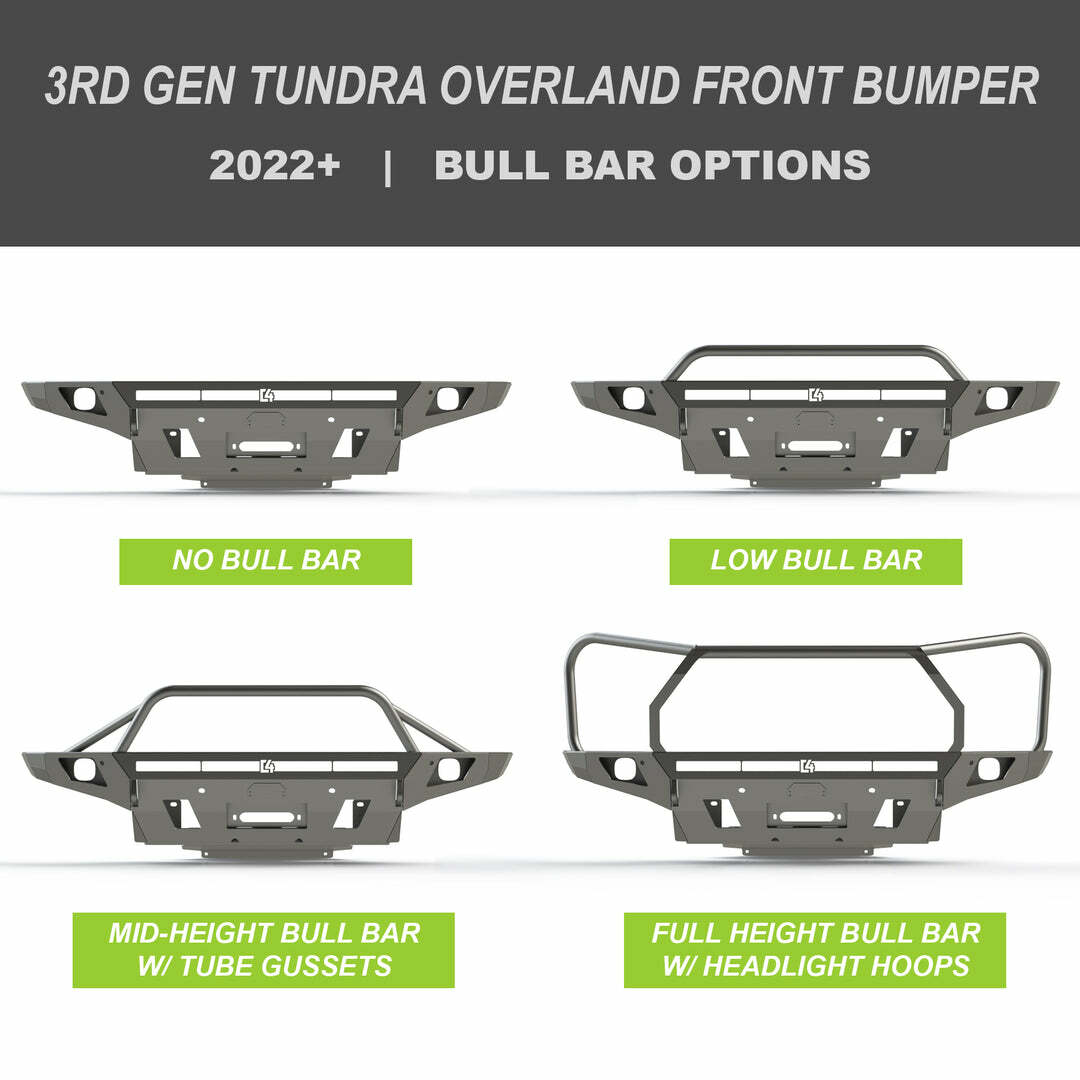C4 Fabrication - Tundra Overland Series Front Bumper / 3rd Gen / 2022+ - 1400-3122-FHH-01NA