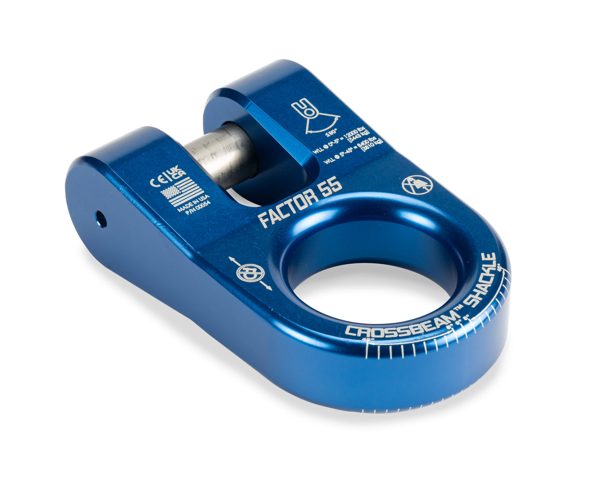 Factor 55 - CROSSBEAM SHACKLE BLUE - 00054-02