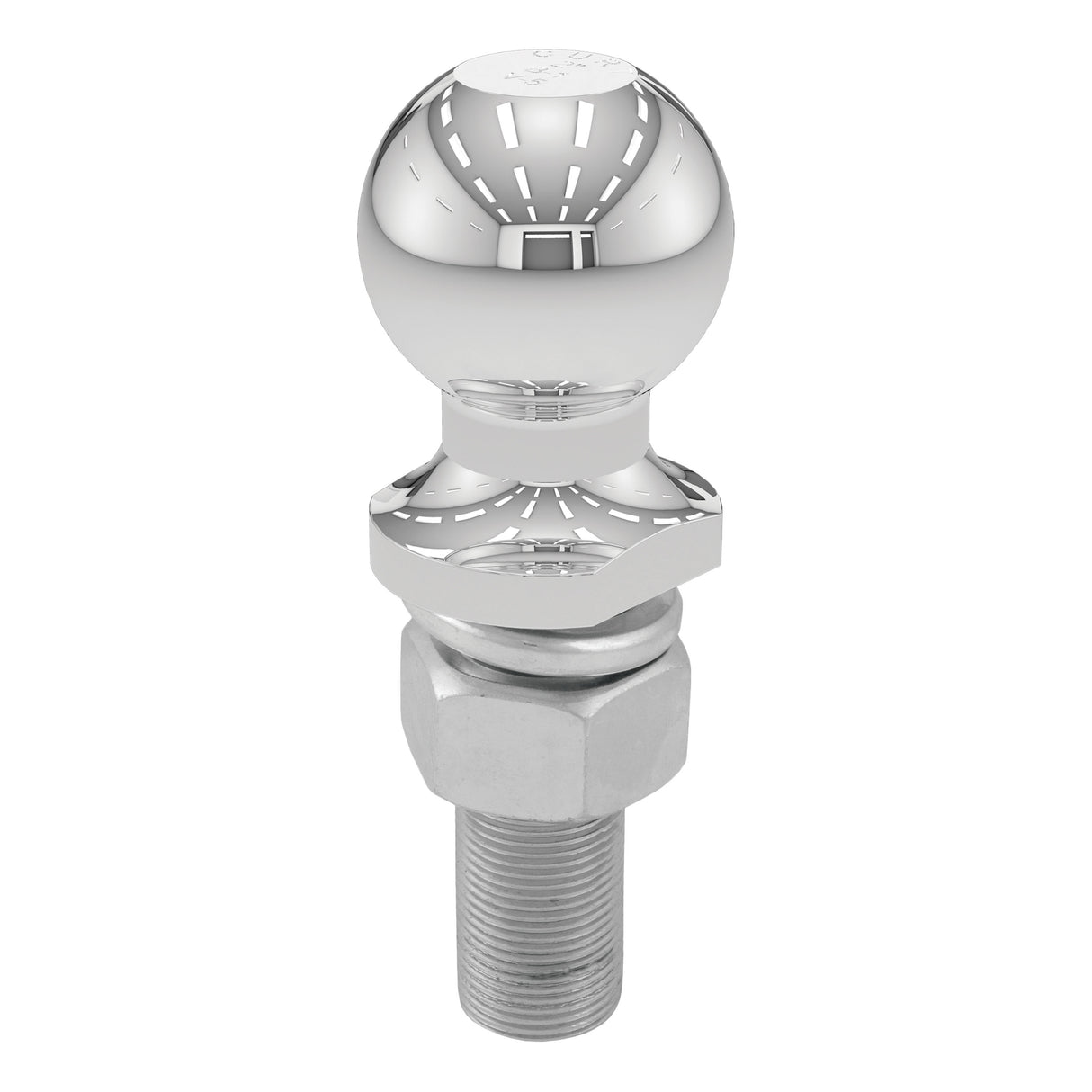 Curt - 2" Trailer Ball (1" x 3" Shank, 6,000 lbs., Chrome, Packaged) - 40074