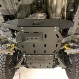 CBI - 4th Gen Toyota 4Runner Front Skid Plates / Powder Coated Black - 300-000-011-028