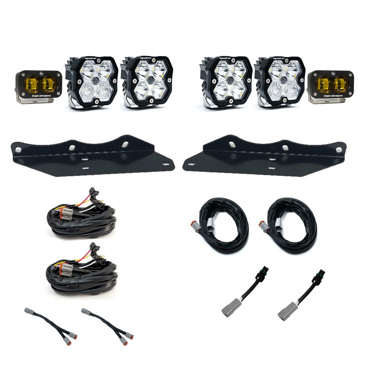 Baja Designs - 44-0061 Squadron 2.0 Sport/S2 SAE "Sportman" Fog Pocket Light Kit