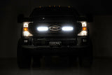 Rough Country - LED Light Kit - Grille Mount - 10 Inch Black - Slimline - Ford F-250 Super Duty (20-22) - 70898