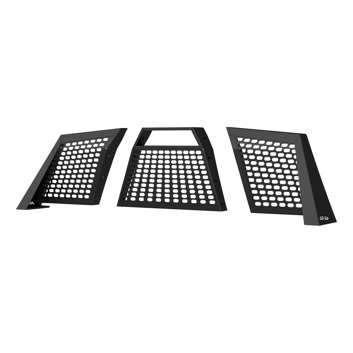 Aries - Switchback Black Aluminum Headache Rack, Select Chevrolet Silverado, GMC Sierra - 1110110