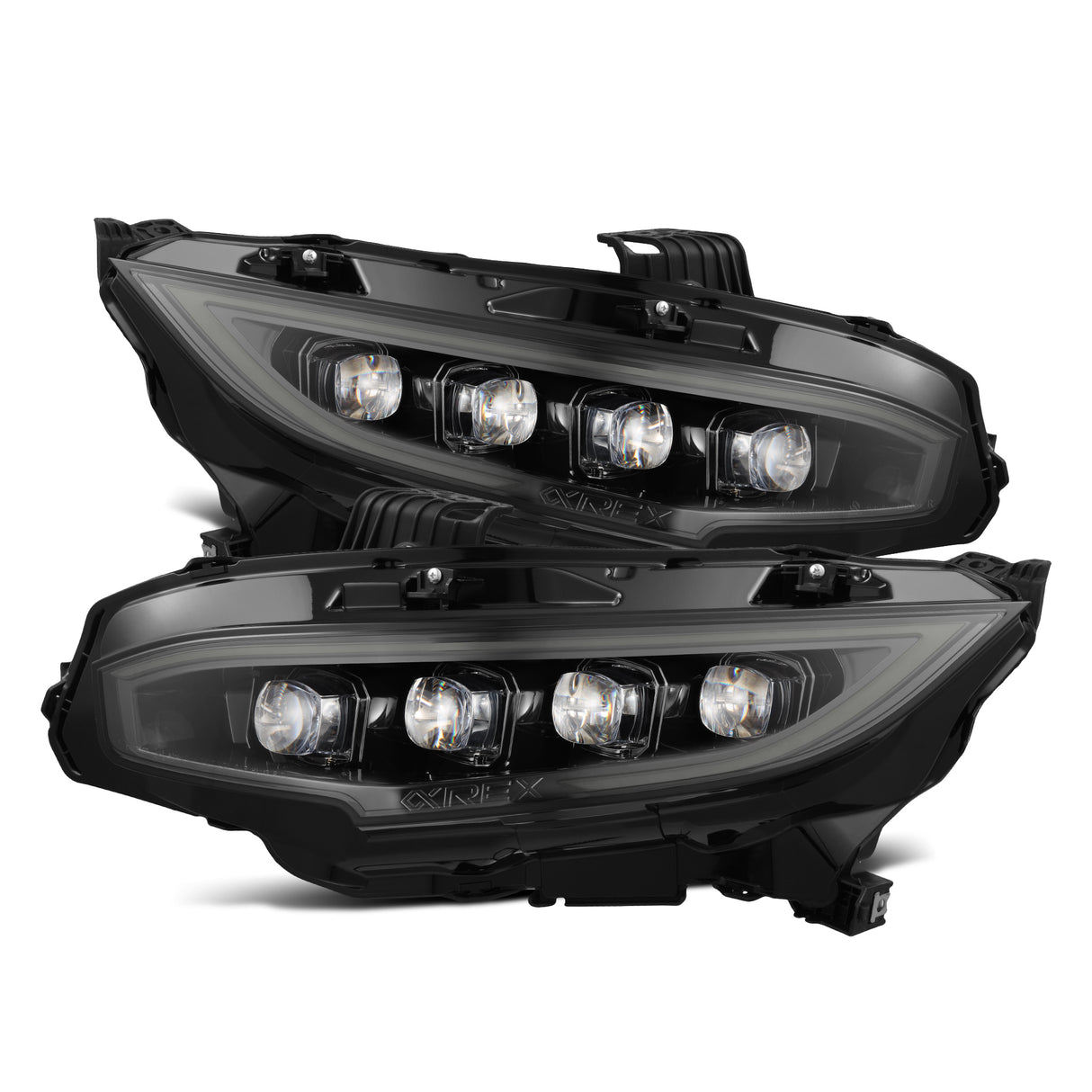 AlphaRex 880492 Projector Headlights Alpha Black