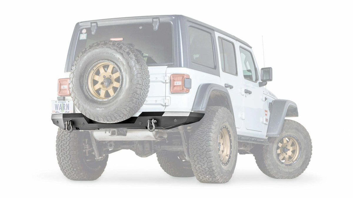 Warn - Elite Rear Bumper for 2018-2026 Jeep Wrangler JL - Without Tire Carrier - 102410