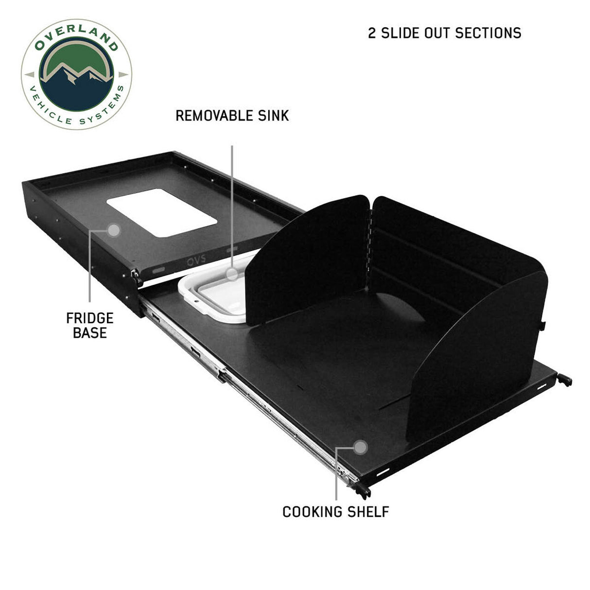 Overland Vehicle Systems - Large Refrigerator Tray and Sink Organizer - 21010508