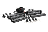 Rough Country - LED Light Kit - Grille Mount - 8" Black Pair - Ford F-250 Super Duty (17-19) - 70697