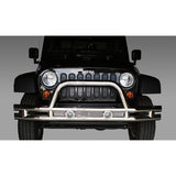 Rugged Ridge - Rugged Ridge 11563.10 Tube Bumper, Front, 3 Inch, Stainless Steel; 07-18 Jeep Wrangler JK - 11563.10