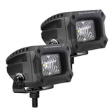 Go Rhino 751003023FBS Bright Series - 3x2 Rectangular LED Flood Lights, Pair