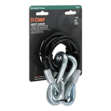 Curt - 44-1/2" Safety Cables with 2 Snap Hooks (5,000 lbs, Vinyl-Coated, 2-Pack) - 80151