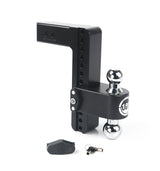 180 Hitch Chrome 10" Drop Hitch with 2.5" Shank - CTB10-2.5-CER-BLA