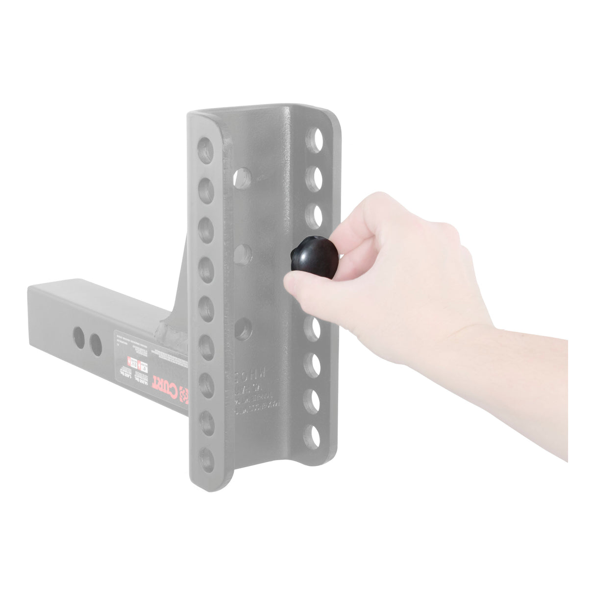 Curt - Adjustable Channel Mount with Dual Ball (2" Shank, 14,000 lbs., 6" Drop) - 45900