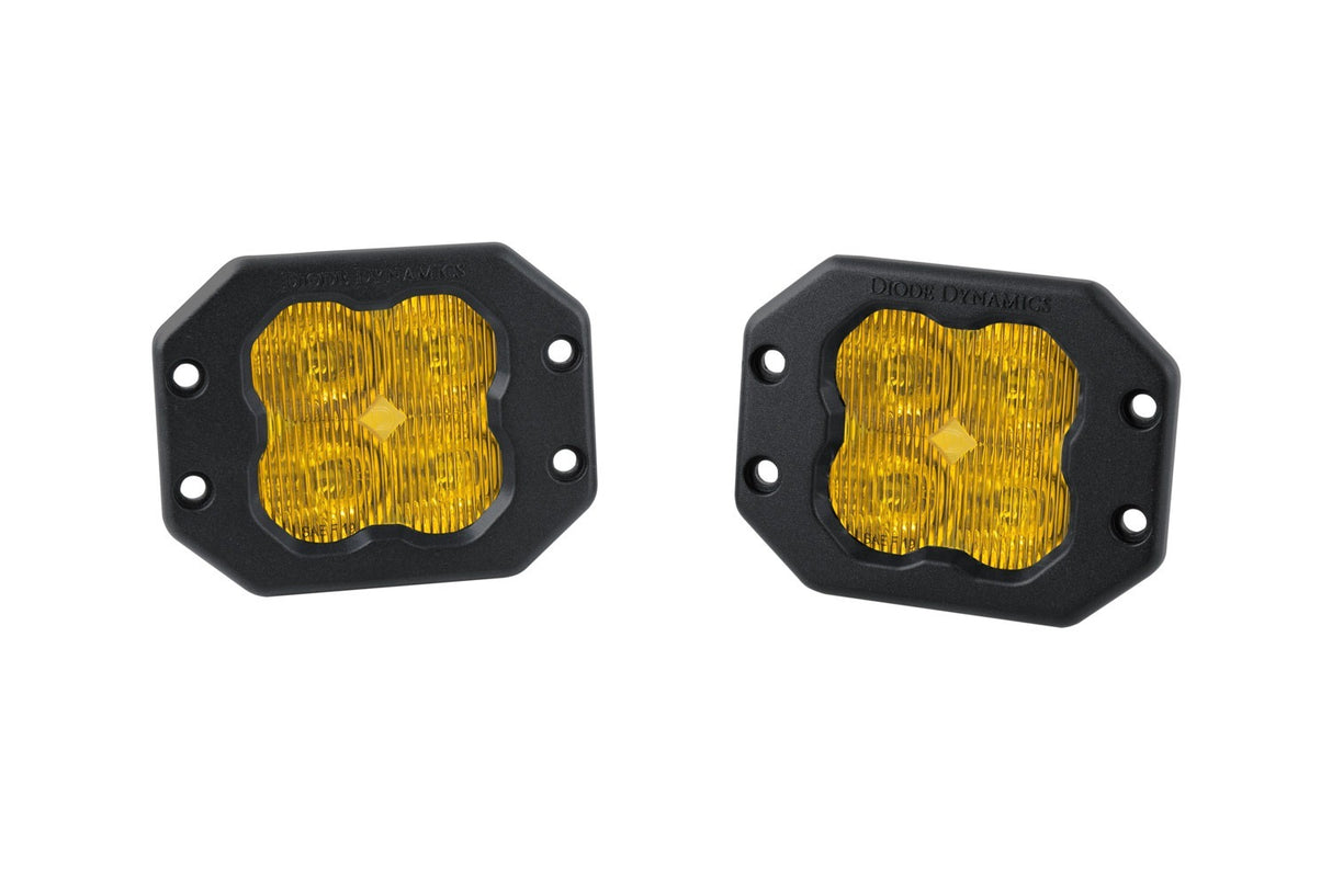 Diode Dynamics - SS3 Sport ABL Yellow SAE Fog Flush (pair) - DD6924P