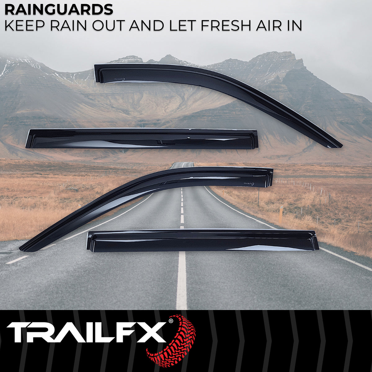 TrailFx - 4-Piece Window Vent For Tahoe/Yukon (4706H)