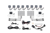 Diode Dynamics - Stage Series SXS Rock Light Installer Kit, RGBW M8 w/Controller (8-pack) - DD7753C