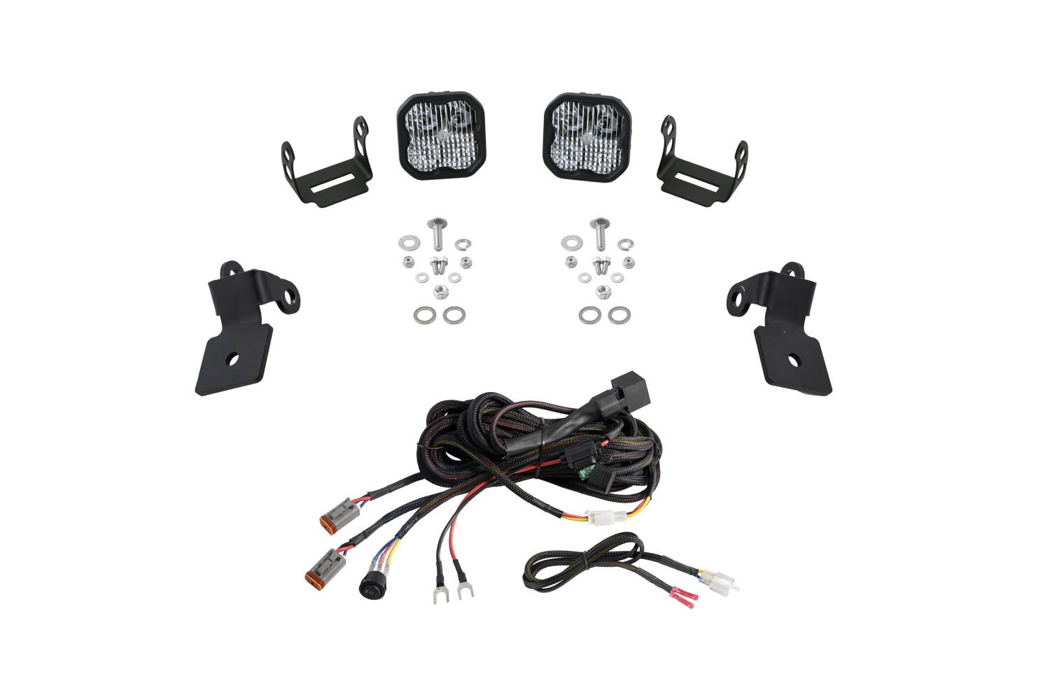Diode Dynamics -Polaris RZR A-Pillar LED Pod Kit, SS3 Pro White Combo - DD7637 - DD7637