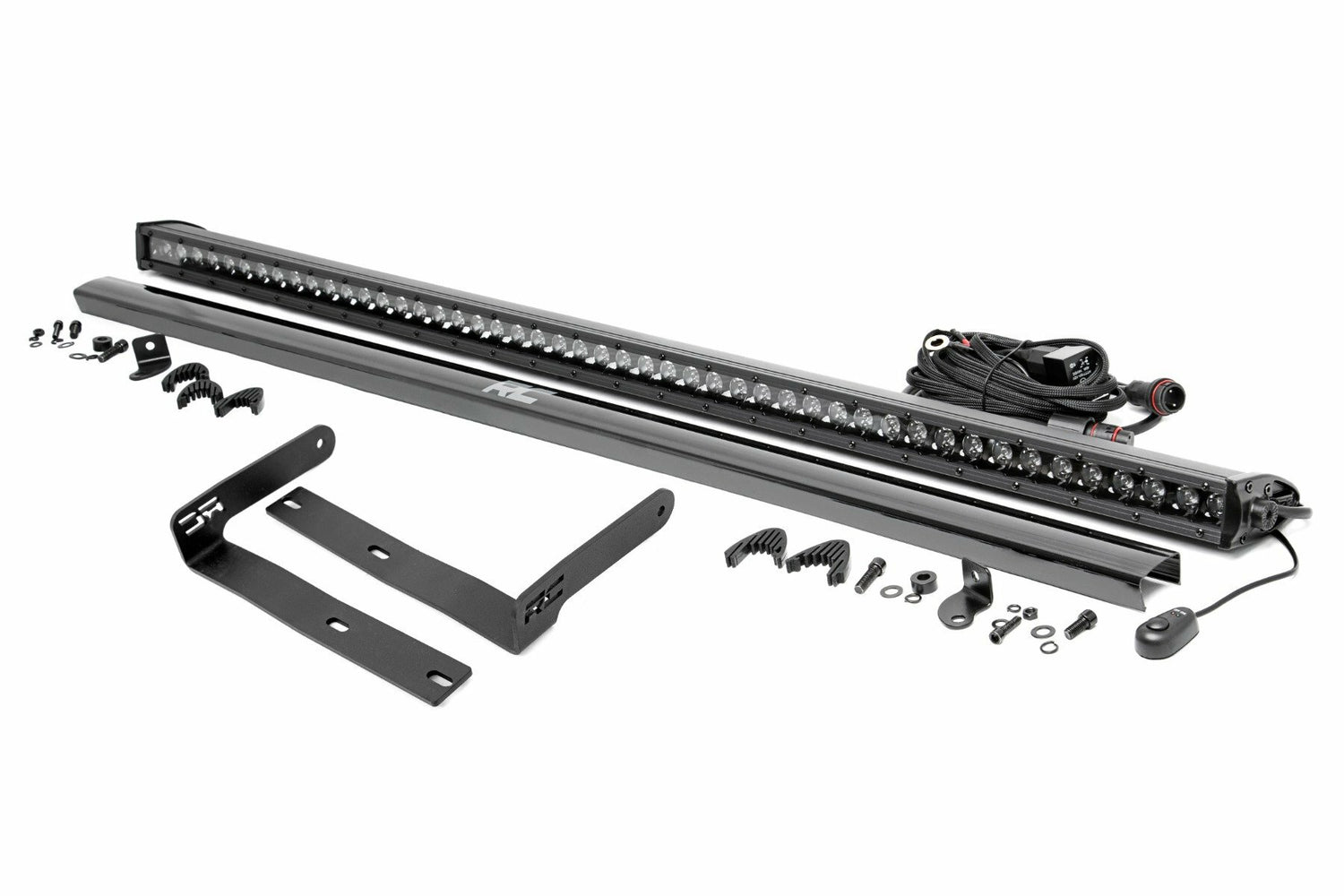 Rough Country - 50" Single Row LED Light Kit - Black Series - Front-Facing - Kubota RTV-X900 RTV-X1100 - 98008