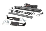 Rough Country - LED Light Kit - Bumper Mount - 20" Black Single Row - White DRL - Ram 2500 3500 (10-18) - 70568BLDRL