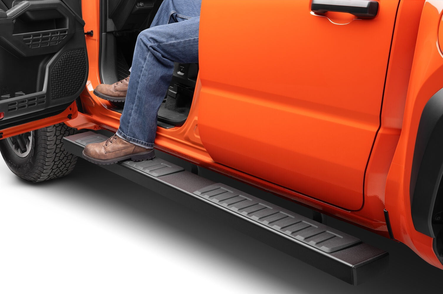 Go Rhino - 6862443280T - 6" OE Xtreme II Side Steps with Mounting Brackets Kit - Textured Black