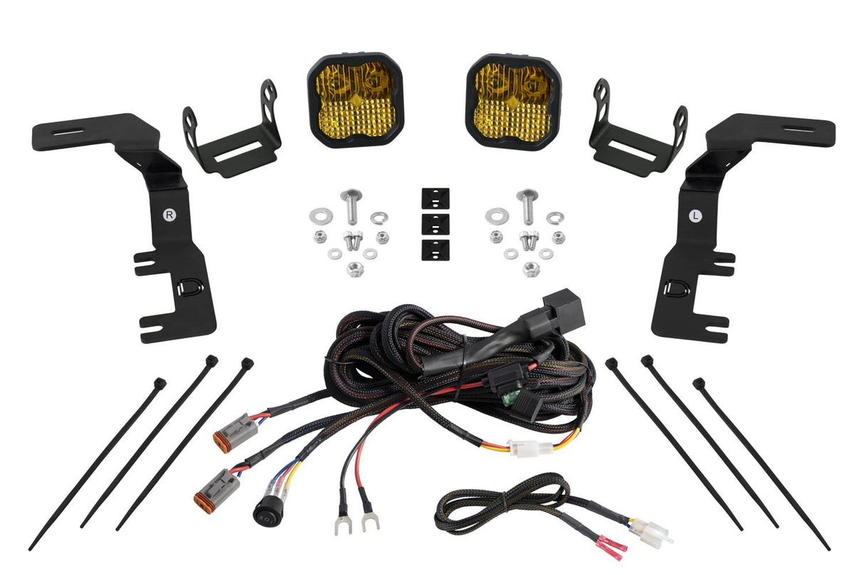 Diode Dynamics - Stage Series Ditch Light Kit for 2023+ Chevrolet Colorado SS3 Pro Yellow Combo - DD7814